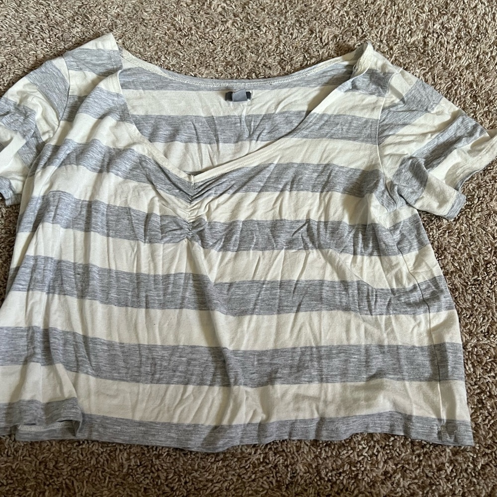 COPY - aerie striped crop top